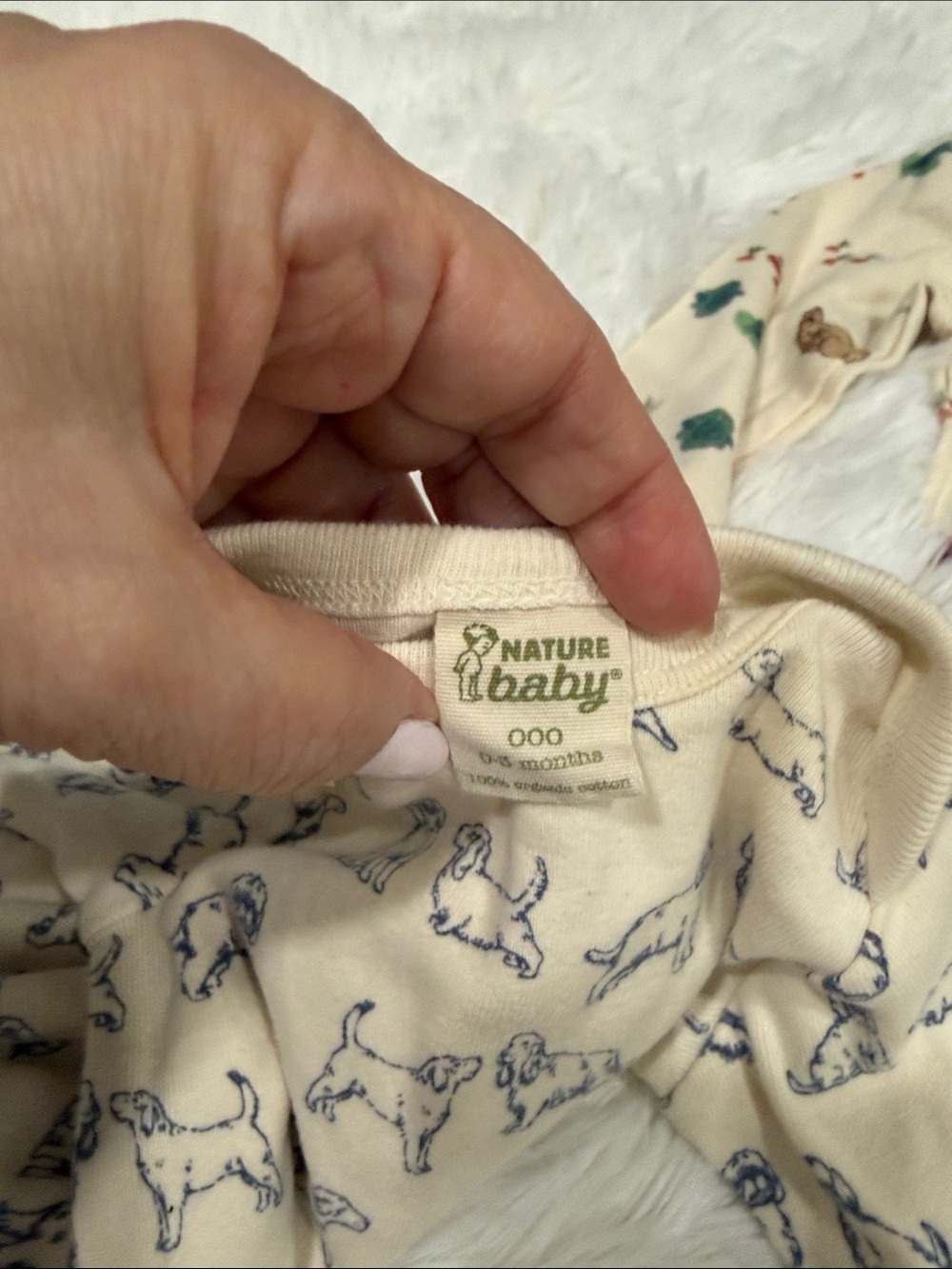 Organic Cream Baby One-Piece with Animal Prints Bundle - Picture 6 of 7